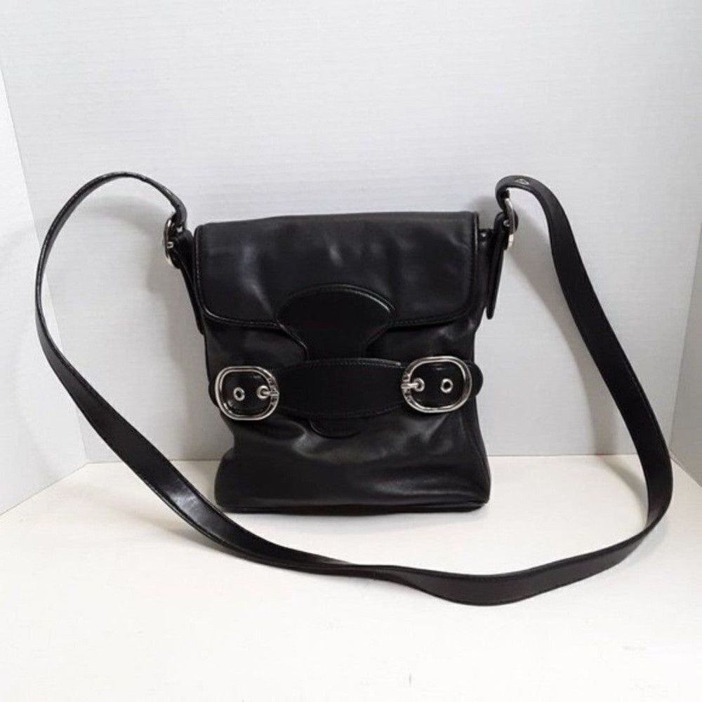 DKNY Women's Black Leather Crossbody Bag